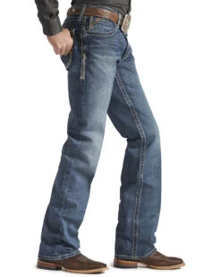 Ariat Men's M4 Gulch Medium Wash Relaxed Low Rise Bootcut Jeans -Ariat Store 010D88 CU D1