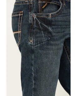 Ariat Men's Rebar M5 Durastretch Dark Wash Low Rise Straight Jeans 11 Ariat Men's Rebar M5 Durastretch Dark Wash Low Rise Straight Jeans -Ariat Store 010J18 N9 P2