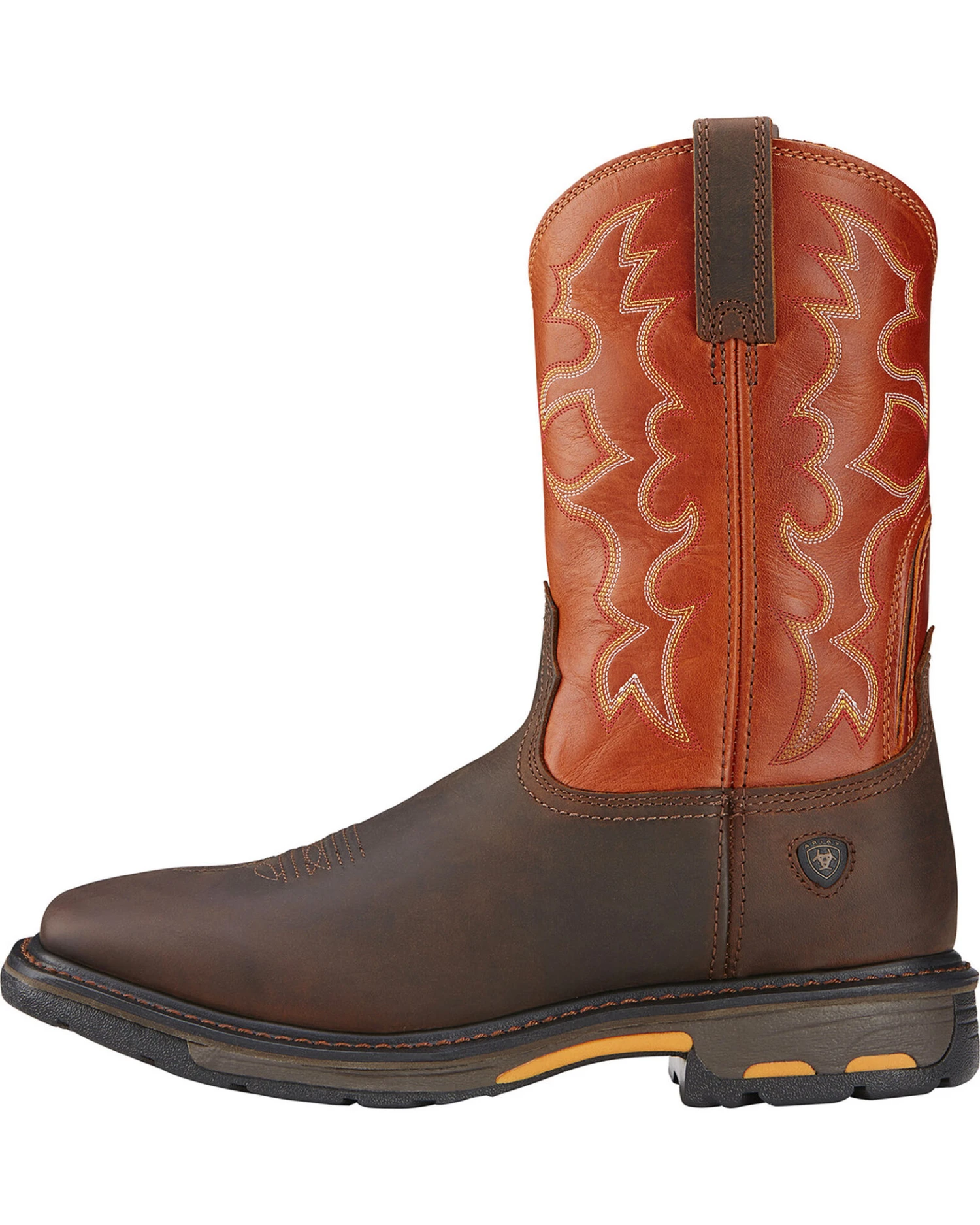 Ariat Men's Workhog Western Work Boots - Broad Square Toe 6 Ariat Men's Workhog Western Work Boots - Broad Square Toe - Image 4