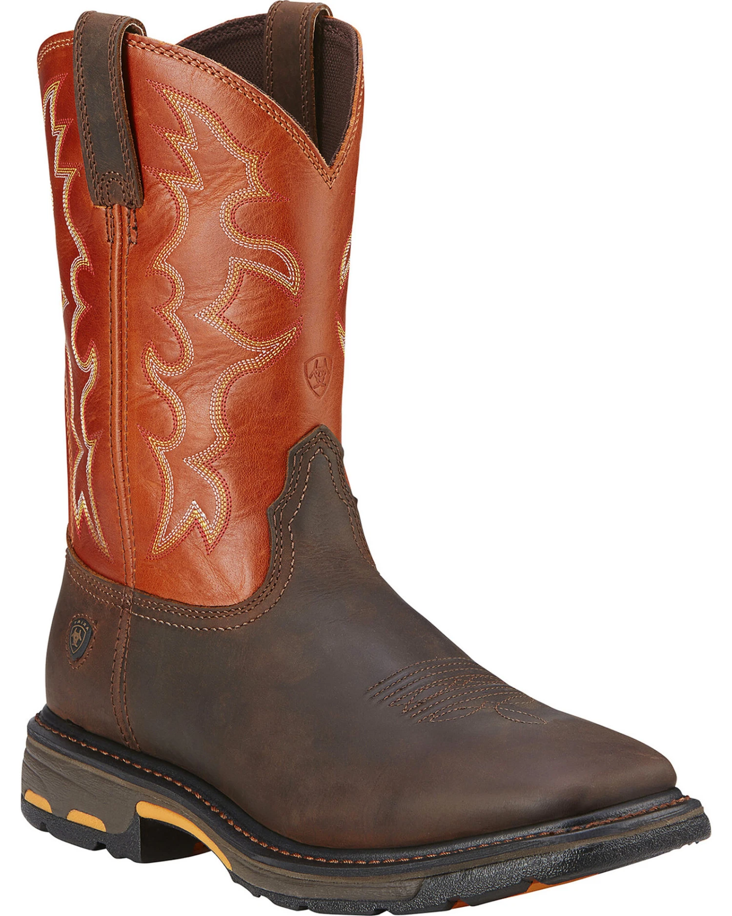 Ariat Men's Workhog Western Work Boots - Broad Square Toe 7 Ariat Men's Workhog Western Work Boots - Broad Square Toe - Image 5