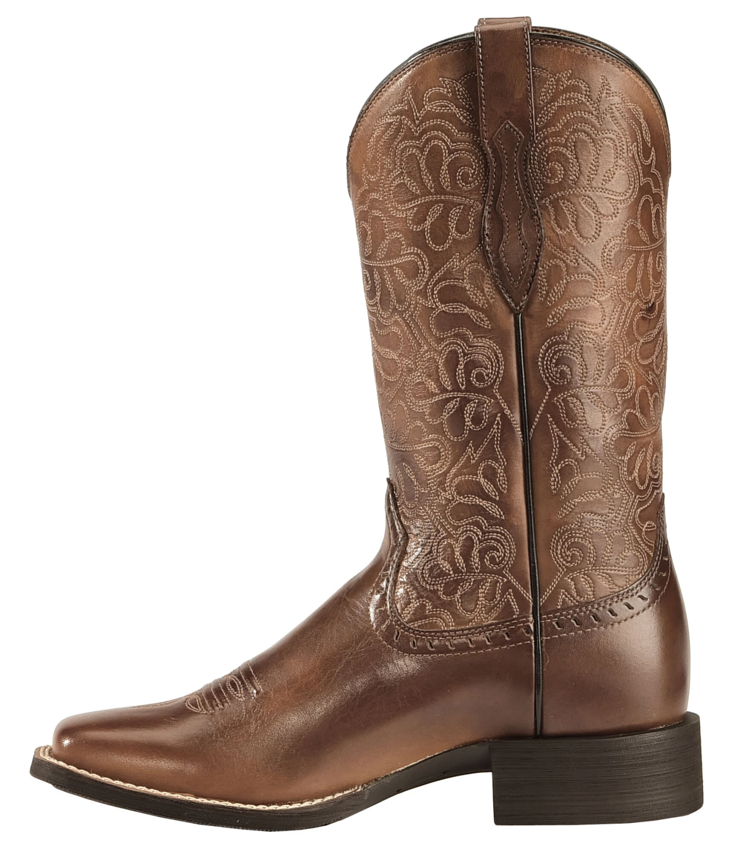 Ariat Women's Rich Brown Round Up Remuda Western Boots - Square Toe 7 Ariat Women's Rich Brown Round Up Remuda Western Boots - Square Toe - Image 5