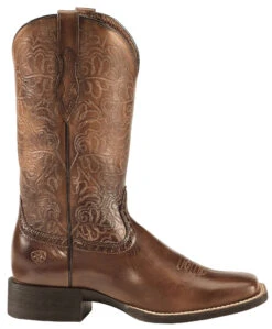 Ariat Women's Rich Brown Round Up Remuda Western Boots - Square Toe 21 Ariat Women's Rich Brown Round Up Remuda Western Boots - Square Toe -Ariat Store 031B57 41 RT