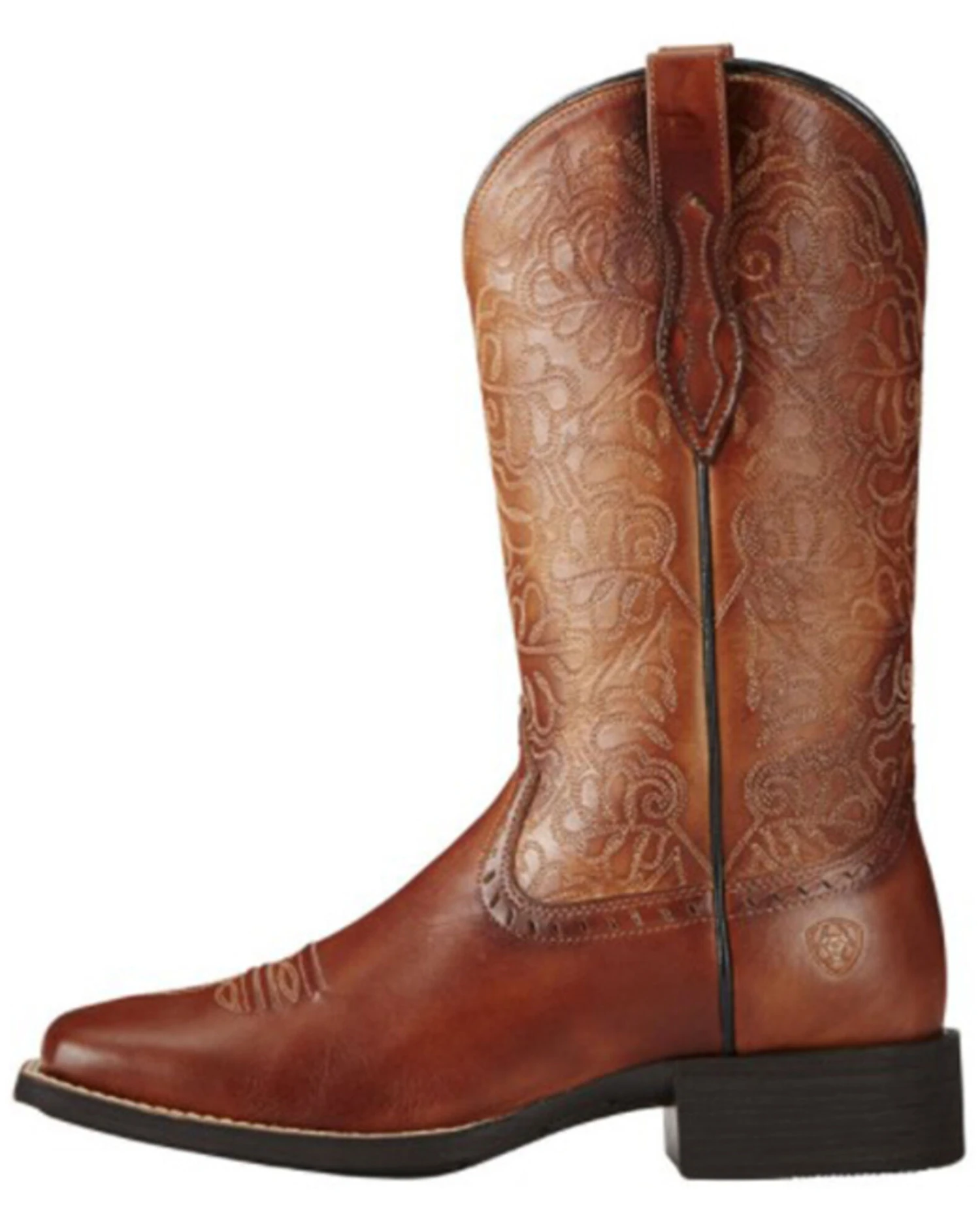 Ariat Women's Rich Brown Round Up Remuda Western Boots - Square Toe 5 Ariat Women's Rich Brown Round Up Remuda Western Boots - Square Toe - Image 3