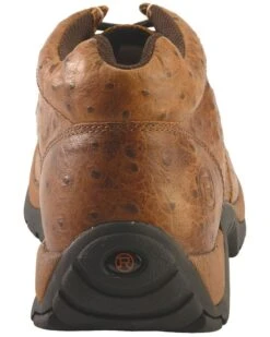 Roper Men's Ostrich Print Rugged Sole Shoes -Ariat Store 038825 41 BK