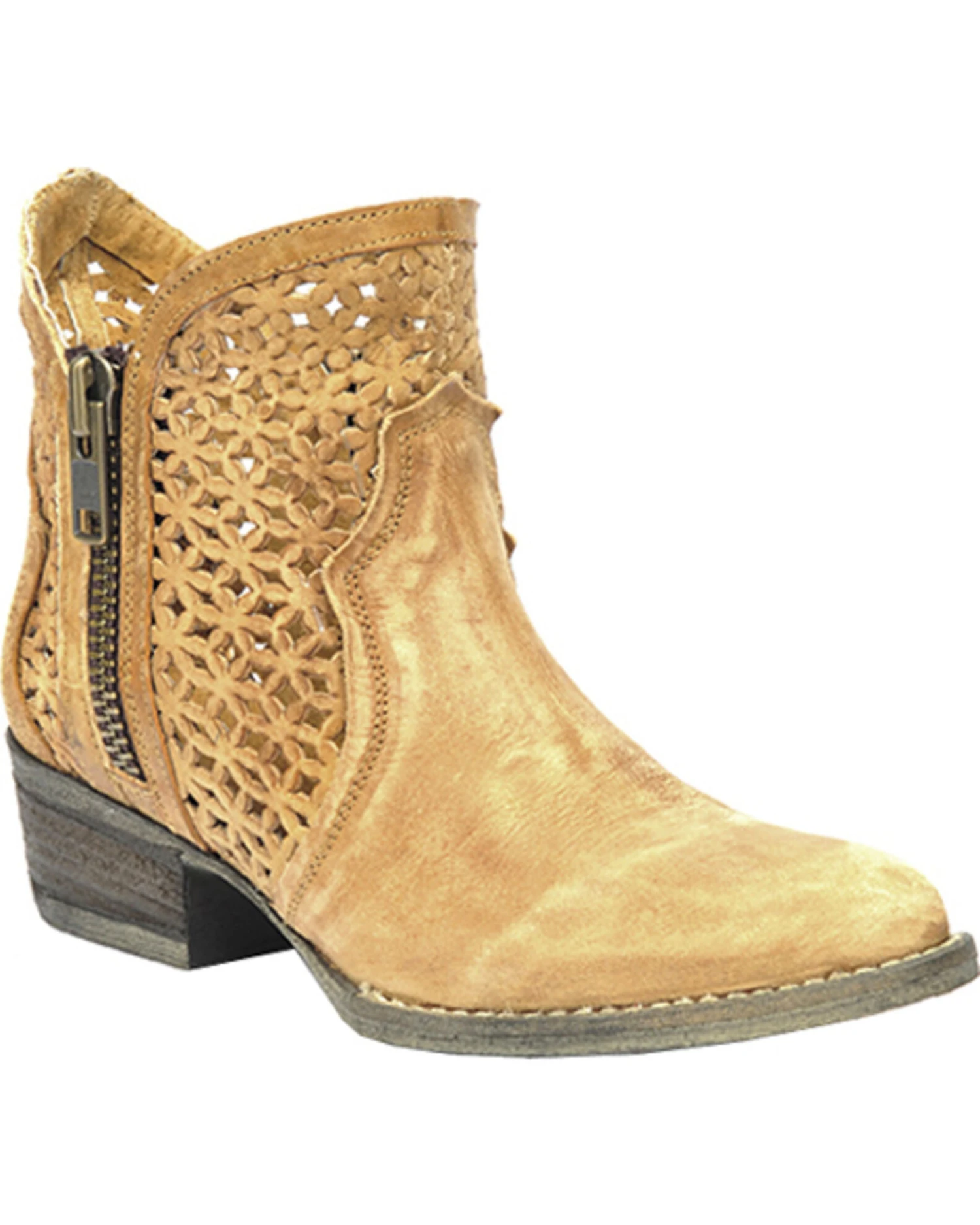 Circle G Women's Cutout Booties - Round Toe 3 Circle G Women's Cutout Booties - Round Toe