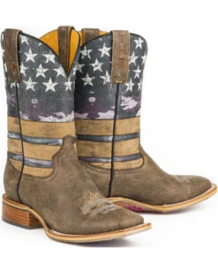 Tin Haul Women's American Woman Western Boots - Broad Square Toe -Ariat Store 0456S8 41 D2