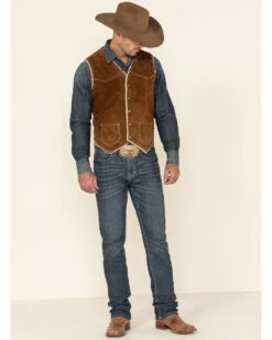 Scully Boar Suede Leather Vest -Ariat Store 082863 41 P3