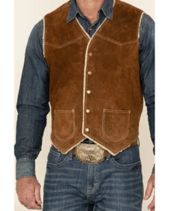Scully Boar Suede Leather Vest -Ariat Store 082863 41 P4