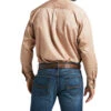 Ariat Men's Khaki Solid Twill Long Sleeve Western Shirt -Ariat Store 092M54 28 P2