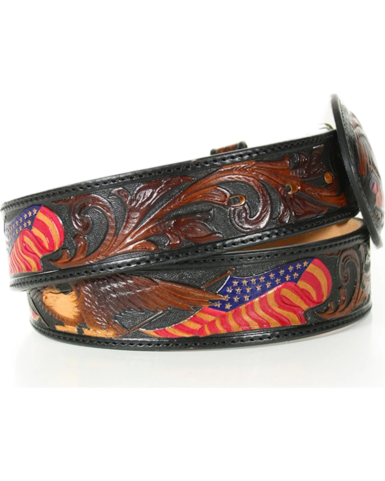 Tony Lama Men's American Heritage Eagle Belt 3 Tony Lama Men's American Heritage Eagle Belt