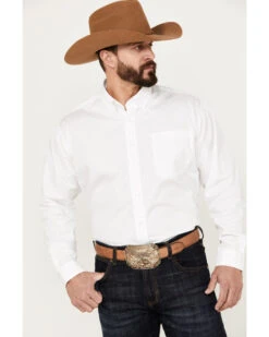 Cinch Men's Solid Long Sleeve Button-Down Western Shirt -Ariat Store 1000018313 100 P1