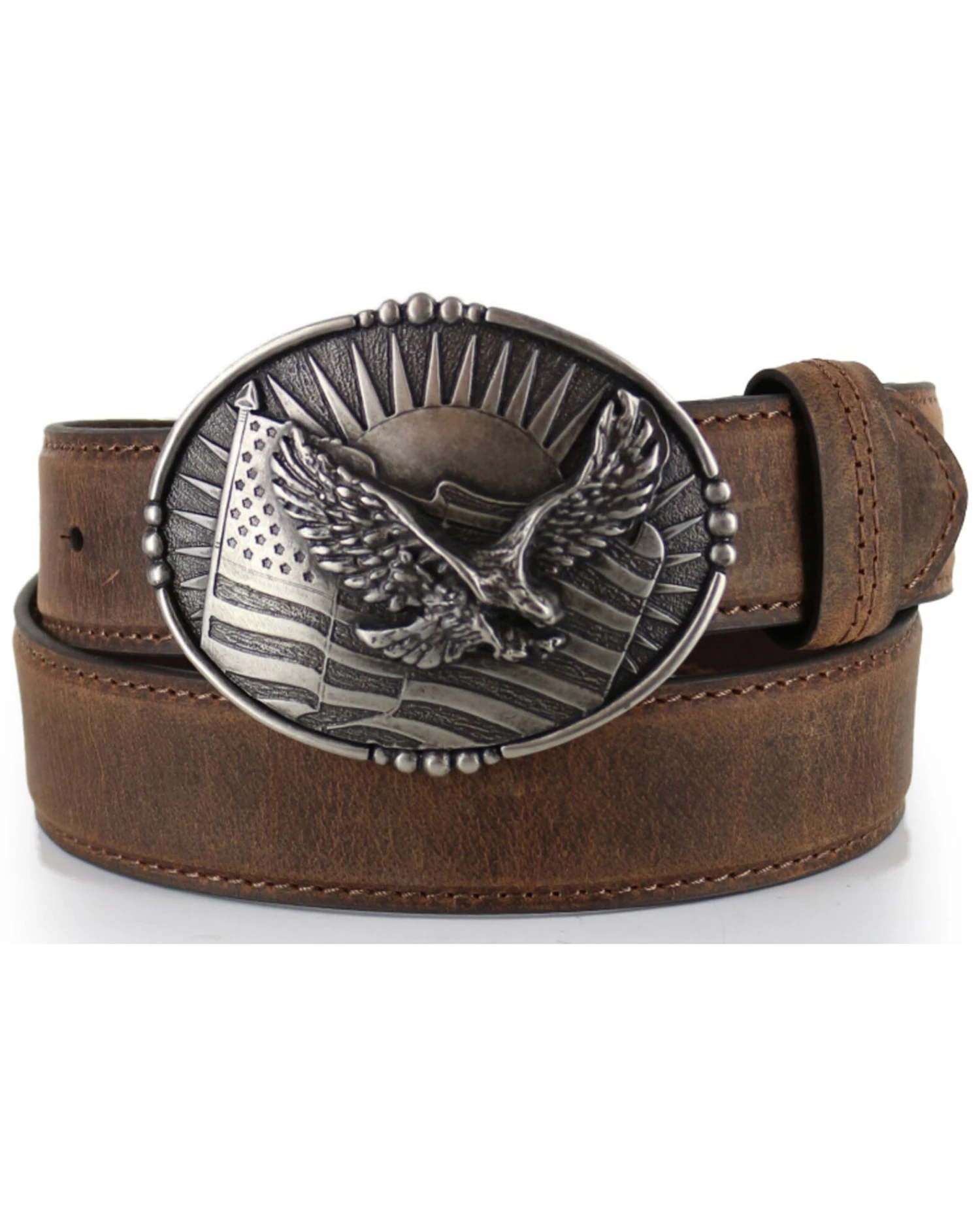 Cody James Men's Patriotic Eagle Leather Belt 5 Cody James Men's Patriotic Eagle Leather Belt - Image 3