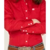 Cinch Women's Solid Red Button-Down Western Shirt 1 Cinch Women's Solid Red Button-Down Western Shirt -Ariat Store 2000175634 600 P3