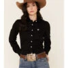 Cinch Women's Weave Pocket Long Sleeve Button Down Western Shirt