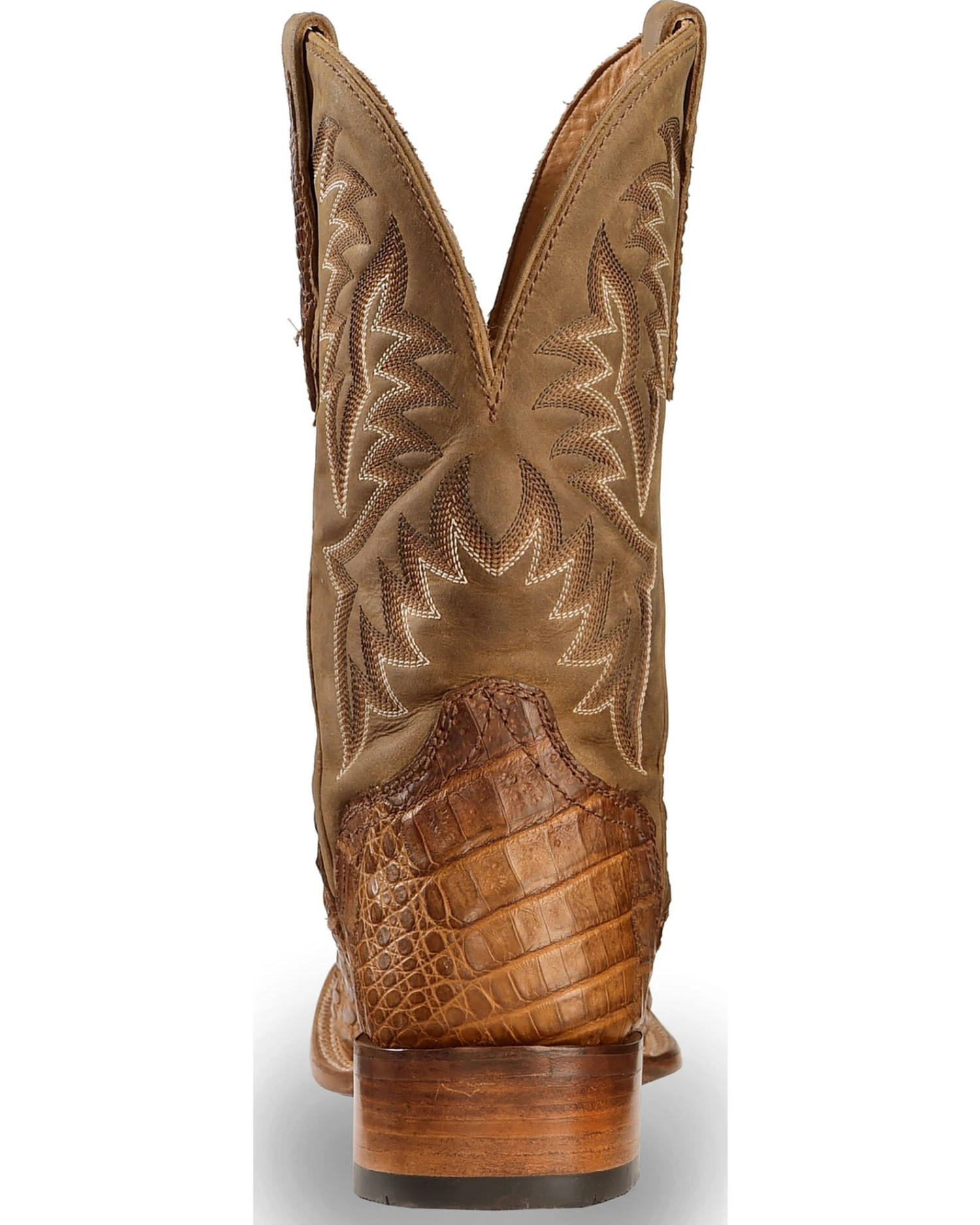 El Dorado Men's Handmade Caiman Stockman Boots - Broad Square Toe 8 El Dorado Men's Handmade Caiman Stockman Boots - Broad Square Toe - Image 6