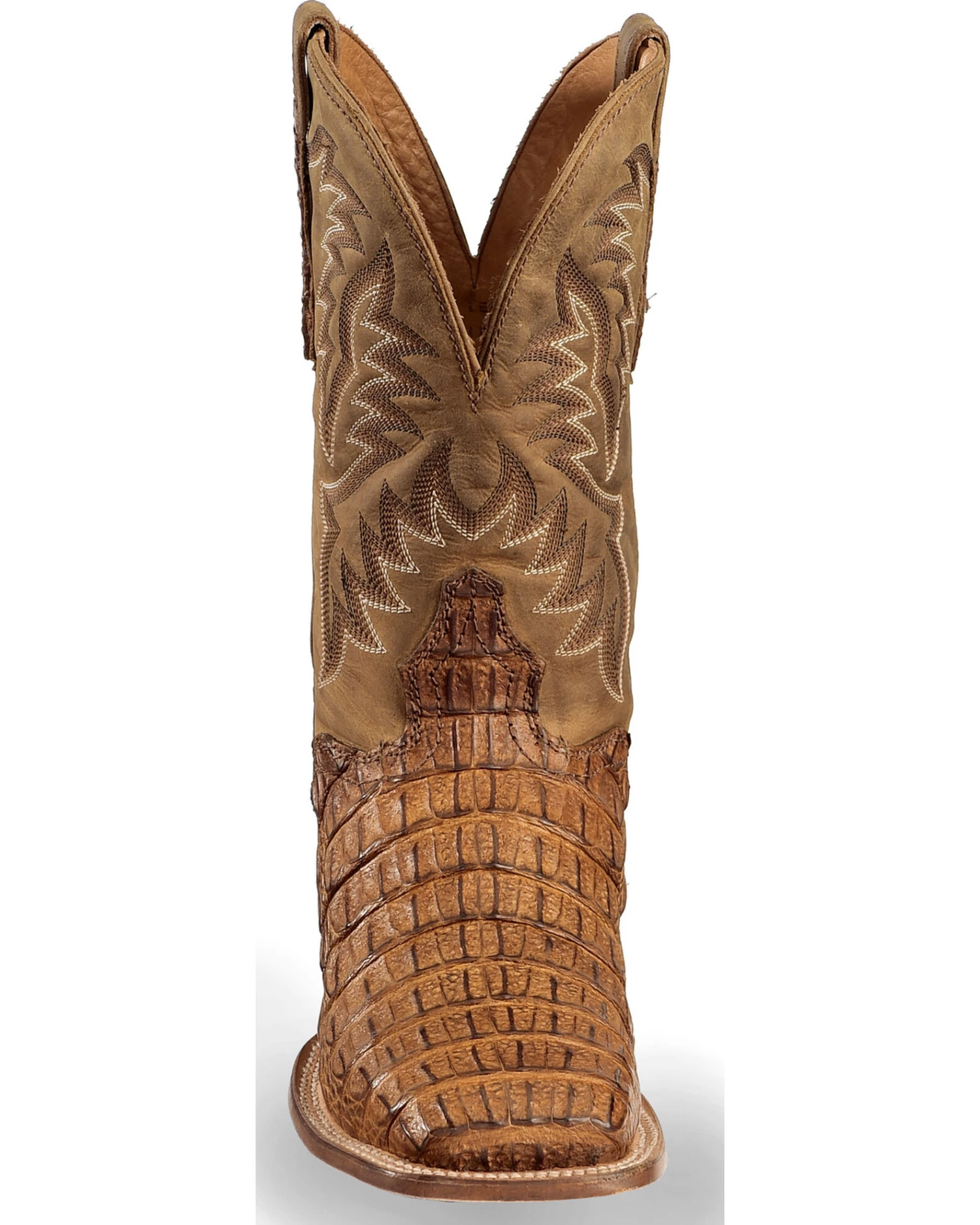 El Dorado Men's Handmade Caiman Stockman Boots - Broad Square Toe 4 El Dorado Men's Handmade Caiman Stockman Boots - Broad Square Toe - Image 2