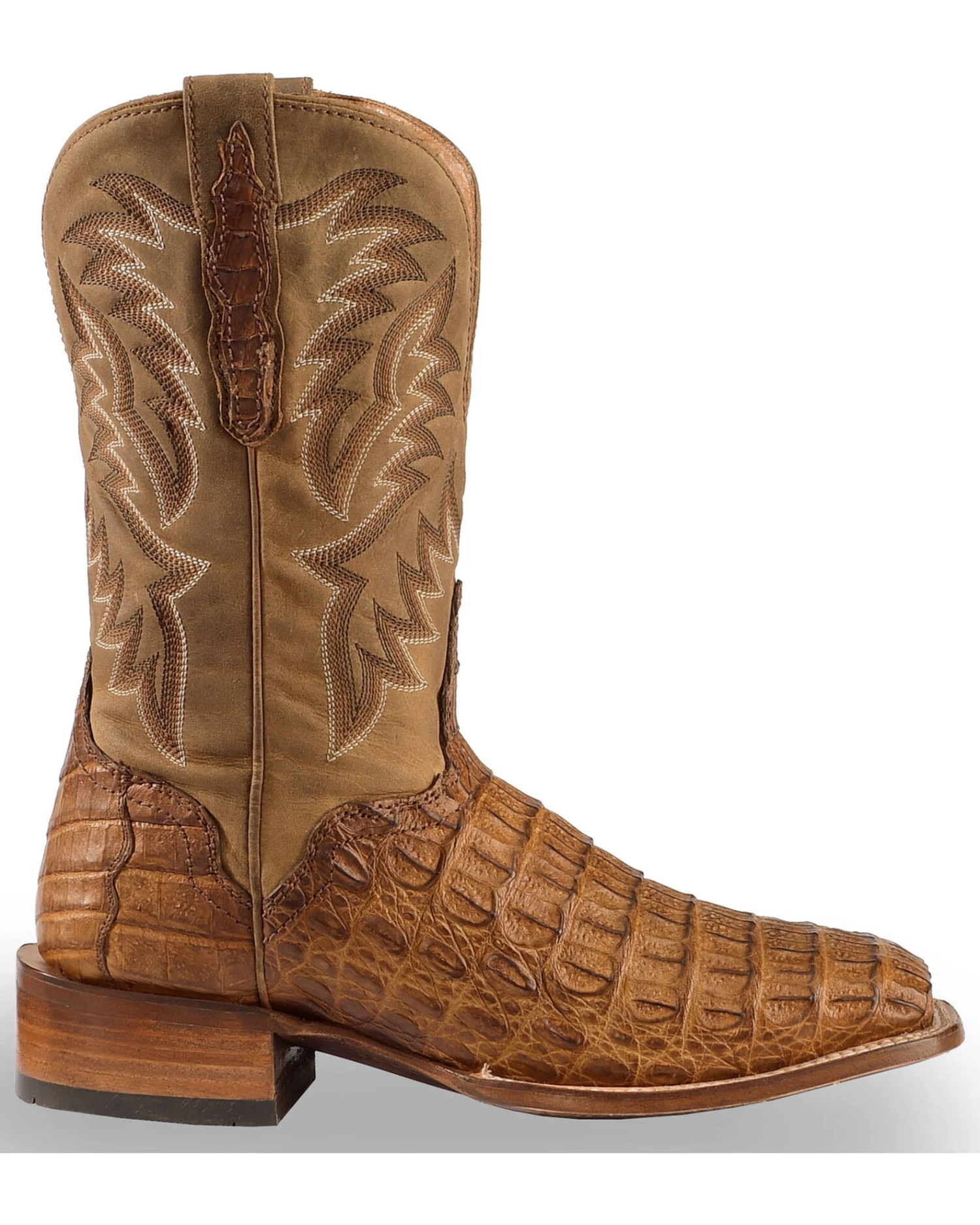 El Dorado Men's Handmade Caiman Stockman Boots - Broad Square Toe 6 El Dorado Men's Handmade Caiman Stockman Boots - Broad Square Toe - Image 4