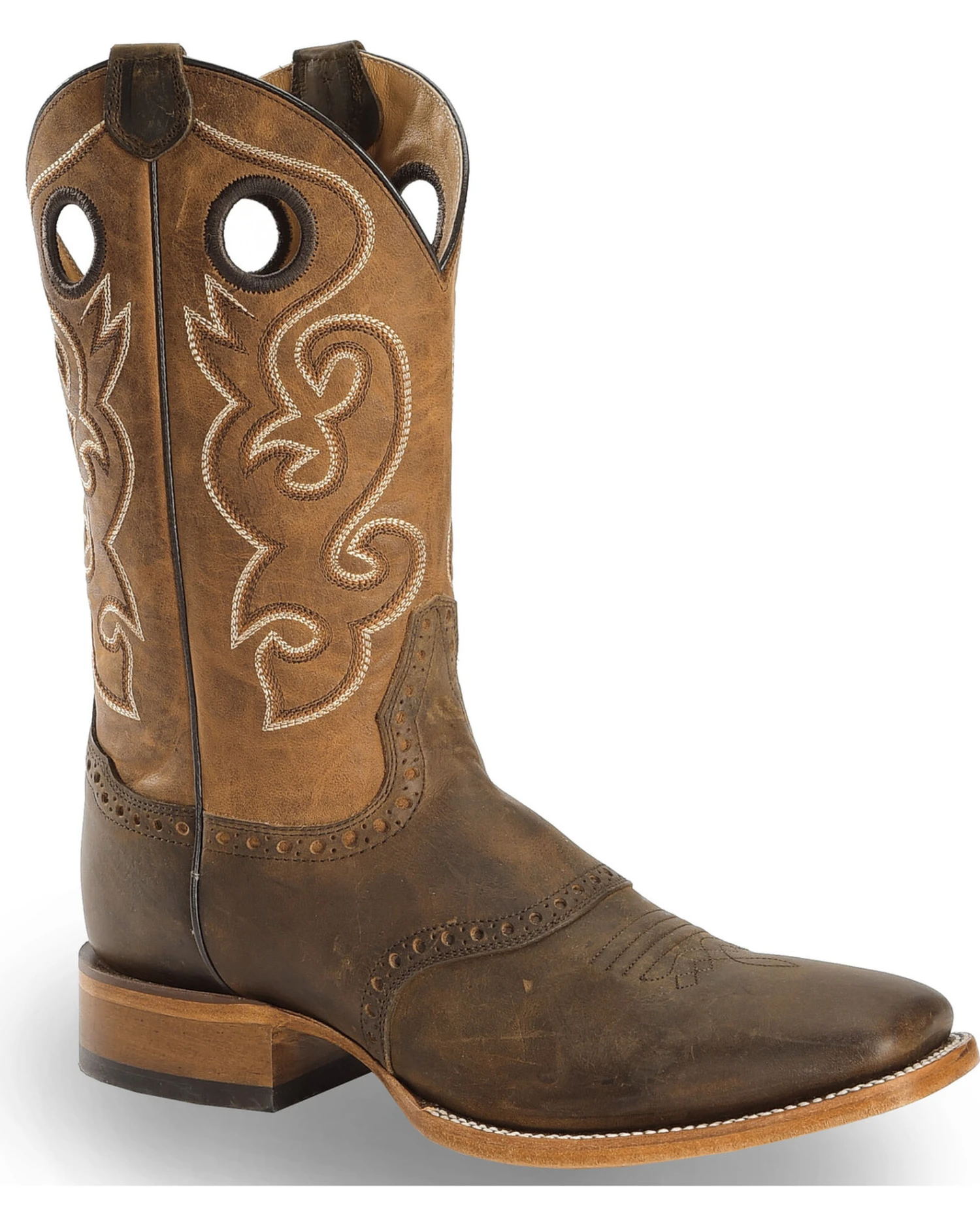 Cody James Men's Saddle Vamp Western Boots - Broad Square Toe 8 Cody James Men's Saddle Vamp Western Boots - Broad Square Toe - Image 6
