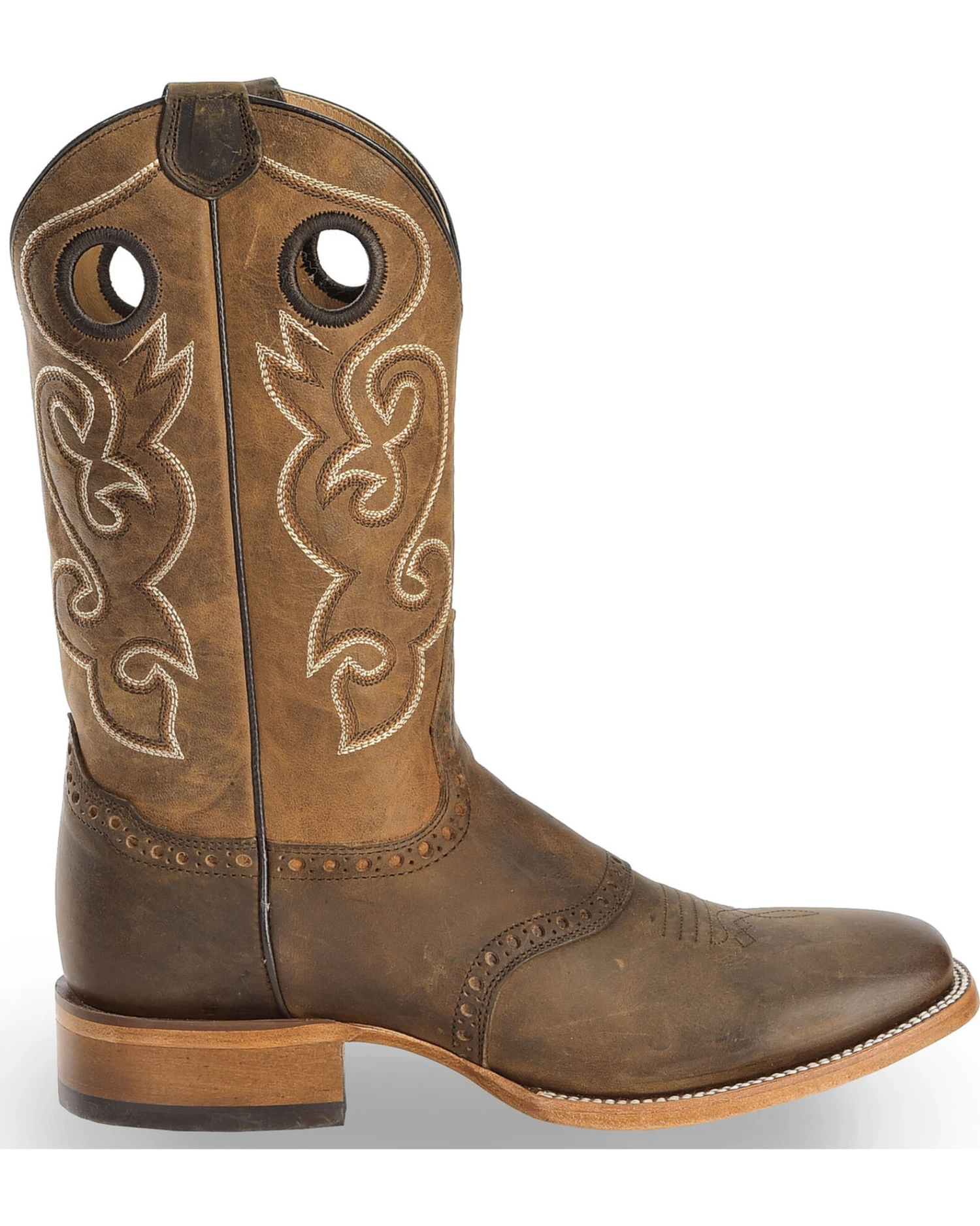 Cody James Men's Saddle Vamp Western Boots - Broad Square Toe 5 Cody James Men's Saddle Vamp Western Boots - Broad Square Toe - Image 3