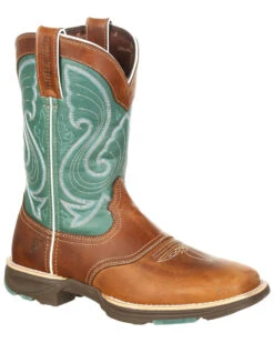Durango Women's Saddle Western Boots - Broad Square Toe