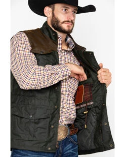 Outback Trading Co. Men's Brant Oil Dual Entry Vest -Ariat Store 2000244794 341 P3