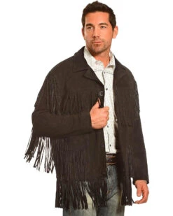 Liberty Wear Men's Fringe Suede Leather Jacket - Big -Ariat Store 2000277412 001 P3