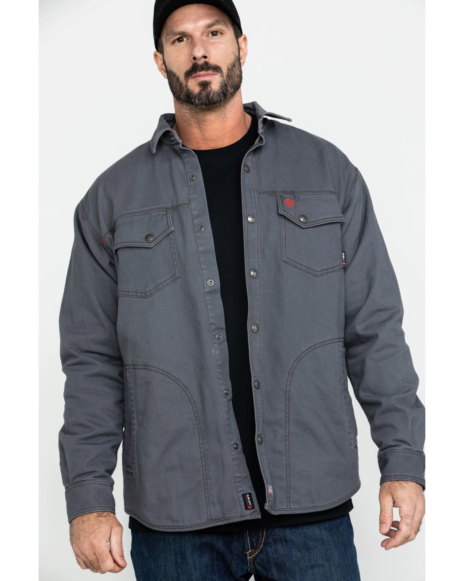 Ariat Men's FR Rig Shirt Work Jacket 7 Ariat Men's FR Rig Shirt Work Jacket - Image 5