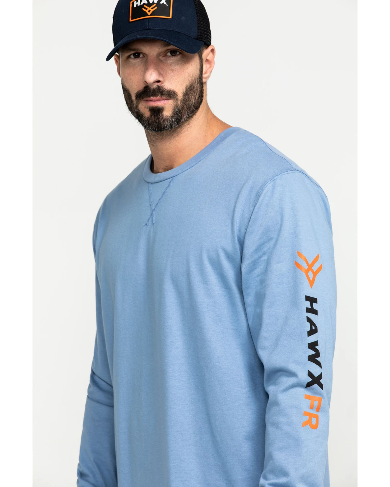 Hawx Men's FR Logo Long Sleeve Work T-Shirt - Big & Tall 3 Hawx Men's FR Logo Long Sleeve Work T-Shirt - Big & Tall