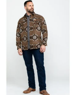 Powder River Outfitters Men's Southwestern Jacquard Shirt Jacket -Ariat Store 2000285560 200 P6
