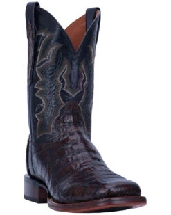Dan Post Men's Kingsly Caiman Leather Western Boots - Broad Square Toe -Ariat Store 2000286036 200 P1
