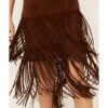 Stetson Women's Brown Fringe Suede Skirt 2 Stetson Women's Brown Fringe Suede Skirt -Ariat Store 2000286949 200 P2