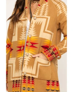 Pendleton Women's Tan Harding Jacquard 1930 Archive Coat -Ariat Store 2000289389 280 P3