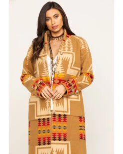 Pendleton Women's Tan Harding Jacquard 1930 Archive Coat -Ariat Store 2000289389 280 P4