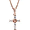 Montana Silversmiths Women's Entwined Rose Gold Brilliant Cross Necklace 1 Montana Silversmiths Women's Entwined Rose Gold Brilliant Cross Necklace -Ariat Store 2000289586 662 P2