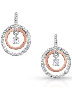 Montana Silversmiths Women's Haloed First Star Earrings