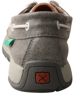 Twisted X Women's Silver CellStretch Boat Shoes - Moc Toe -Ariat Store 2000291741 040 P4
