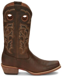 Justin Men's Puncher Brown Western Boots - Broad Square Toe -Ariat Store 2000292192 200 P2