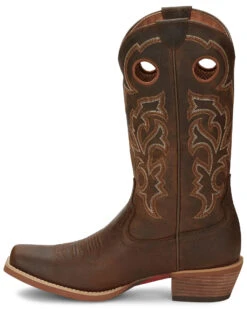 Justin Men's Puncher Brown Western Boots - Broad Square Toe -Ariat Store 2000292192 200 P3