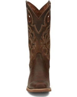 Justin Men's Puncher Brown Western Boots - Broad Square Toe -Ariat Store 2000292192 200 P5