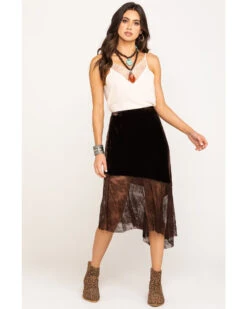 Free People Women's My Lacey Midi Skirt 12 Free People Women's My Lacey Midi Skirt -Ariat Store 2000293675 200 P6