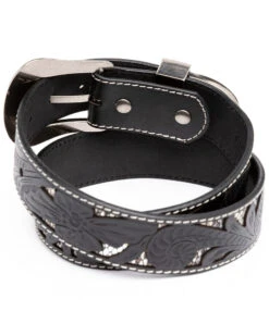 Shyanne Women's Tooled Floral Cut Out Underlay Western Belt -Ariat Store 2000296489 001 P2