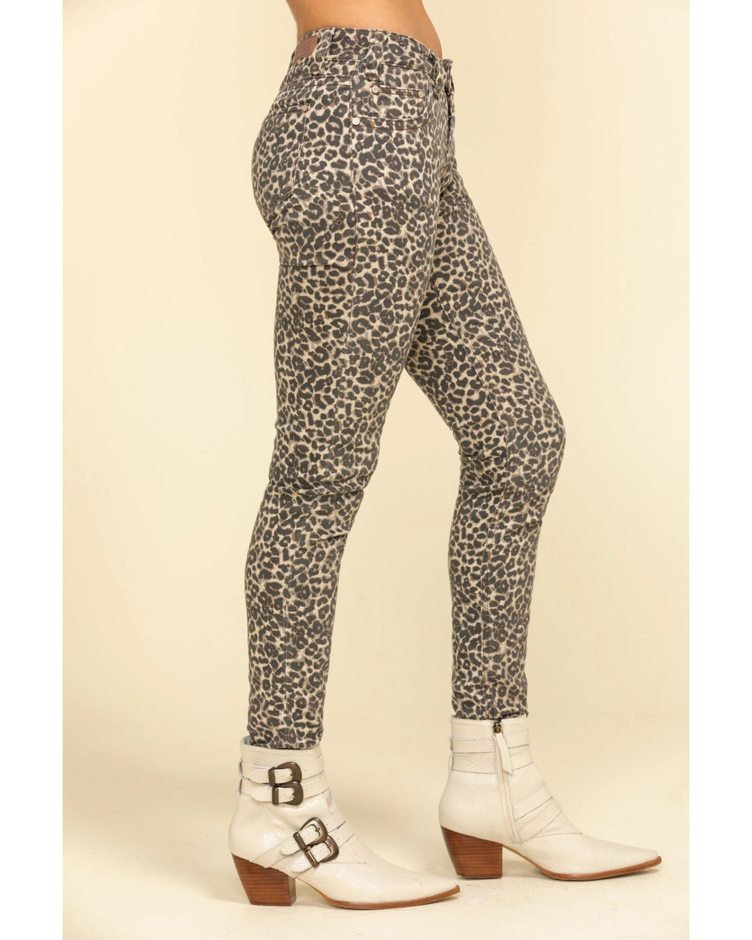 Rock & Roll Denim Women's Leopard Print Skinny Jeans 5 Rock & Roll Denim Women's Leopard Print Skinny Jeans - Image 3