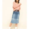 Billy T Women's Colorblock Denim Skirt 1 Billy T Women's Colorblock Denim Skirt -Ariat Store 2000315012 400 P6