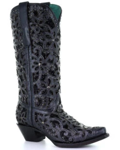 Corral Women's Inlay Embroidery Western Boots - Snip Toe -Ariat Store 2000315365 001 P1