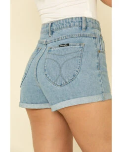 Rolla's Women's Light Wash Rolled Hem Duster Shorts 12 Rolla's Women's Light Wash Rolled Hem Duster Shorts -Ariat Store 2000323215 400 P5