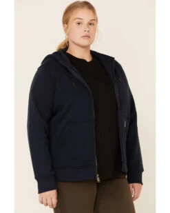 Carhartt Women's Navy Clarksburg Full-Zip Hoodie - Plus -Ariat Store 2000324354 410 P4