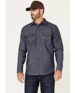Cody James Men's FR Denim Long Sleeve Work Shirt 8 Cody James Men's FR Denim Long Sleeve Work Shirt -Ariat Store 2000325702 402 P1