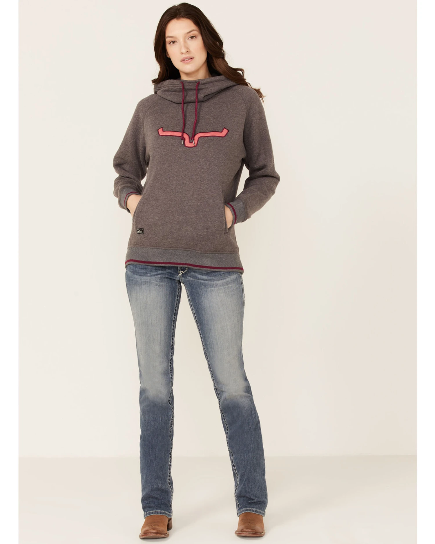 Kimes Ranch Women's Two-Scoops Logo Hoodie Sweatshirt 4 Kimes Ranch Women's Two-Scoops Logo Hoodie Sweatshirt - Image 2