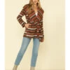 Cripple Creek Women's Orange Striped Blanket Wrap Jacket -Ariat Store 2000327628 800 P3