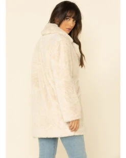 PJ Salvage Women's Stone Message Lined Faux Fur Jacket -Ariat Store 2000328646 026 P5